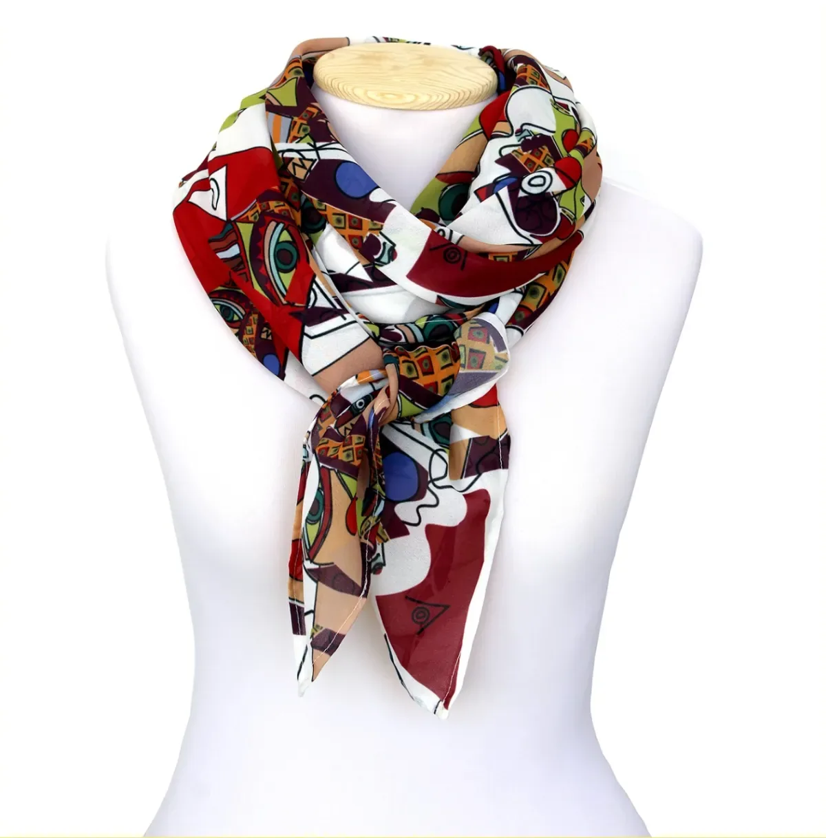Foulard Mizam soie motif Azul