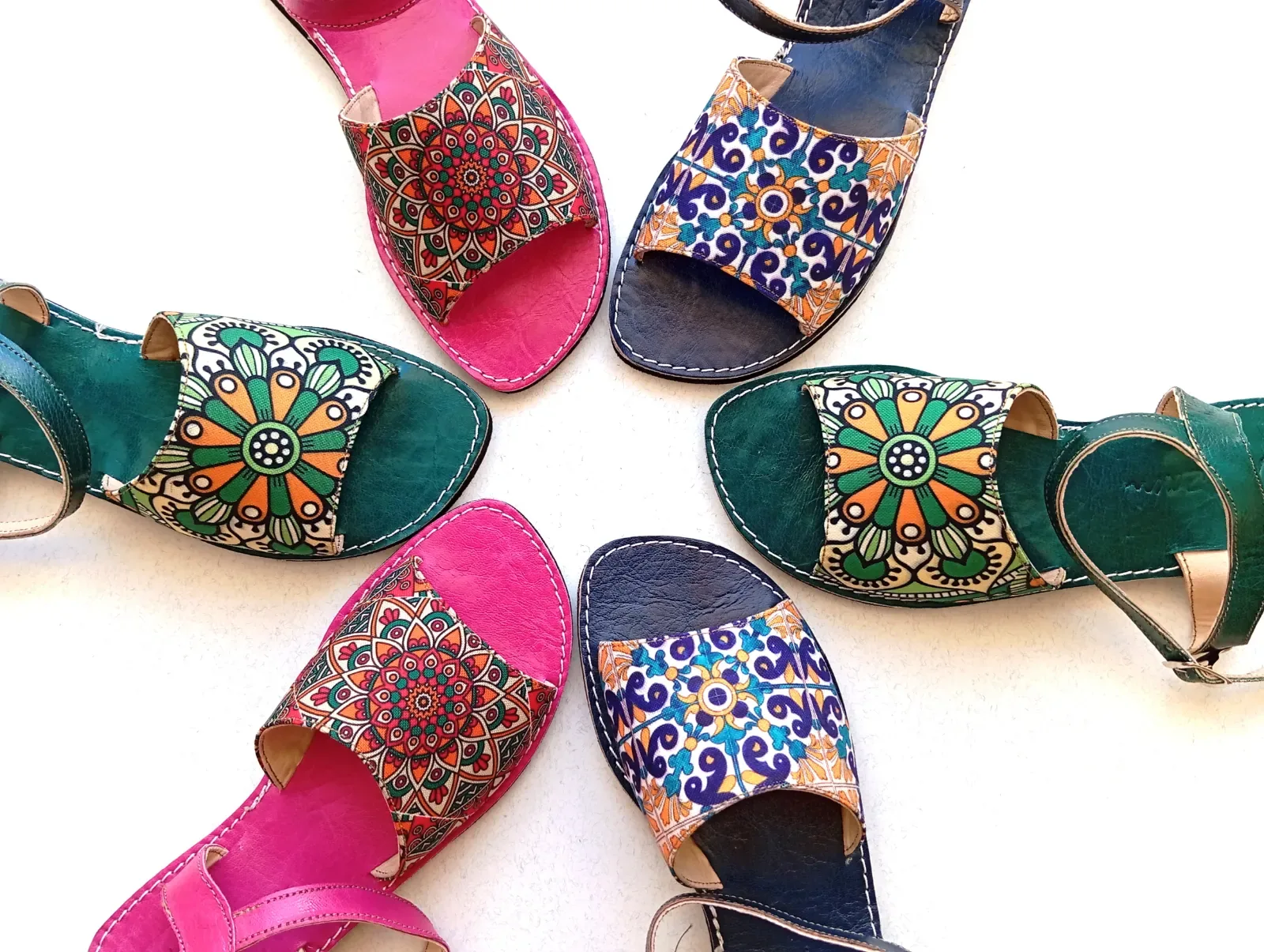 Sandale Guirsséne motif Azul