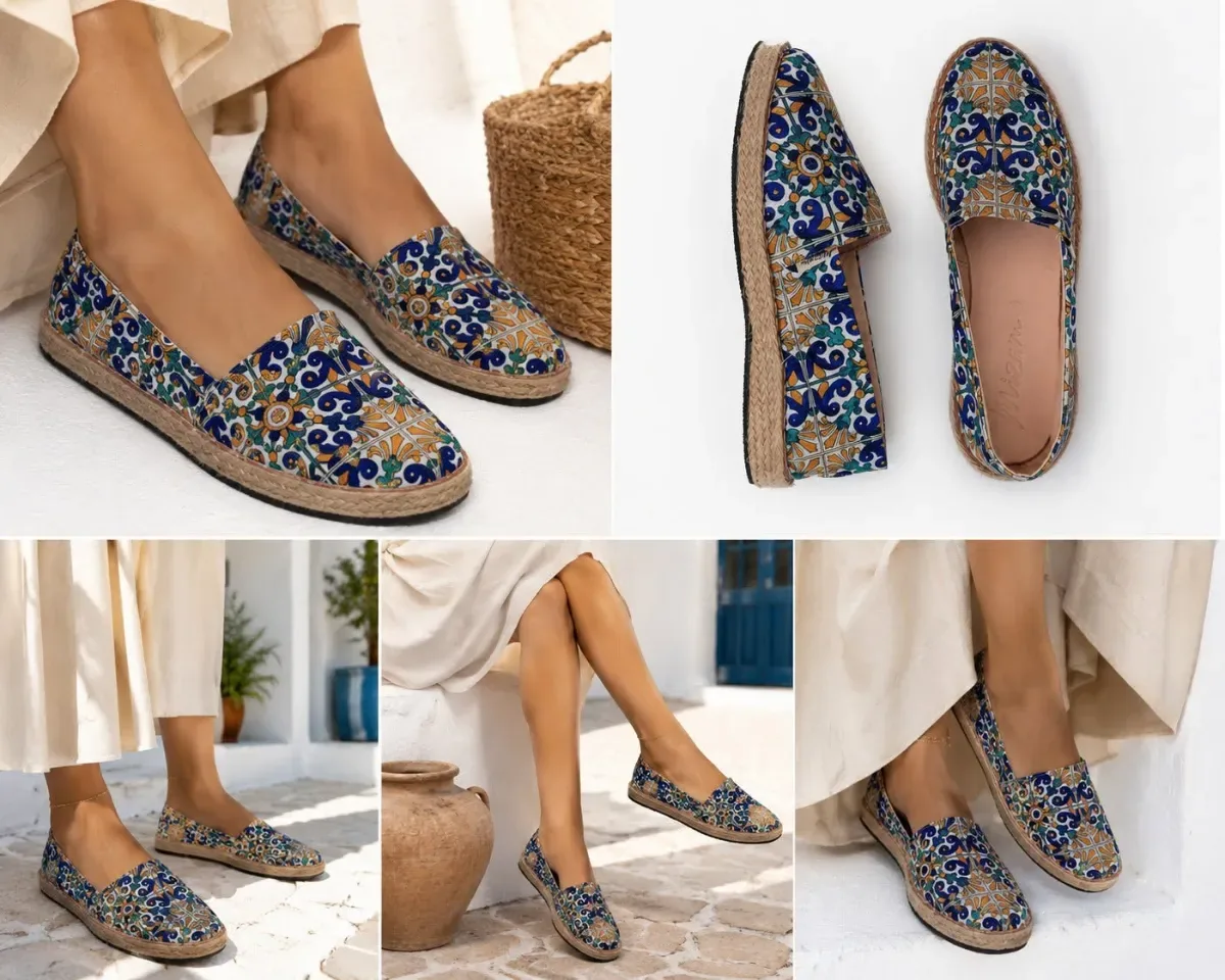 Mocassin Juba motif Cachemire